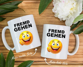 Mockup Tasse links und rechts