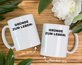 Mockup Tasse links und rechts